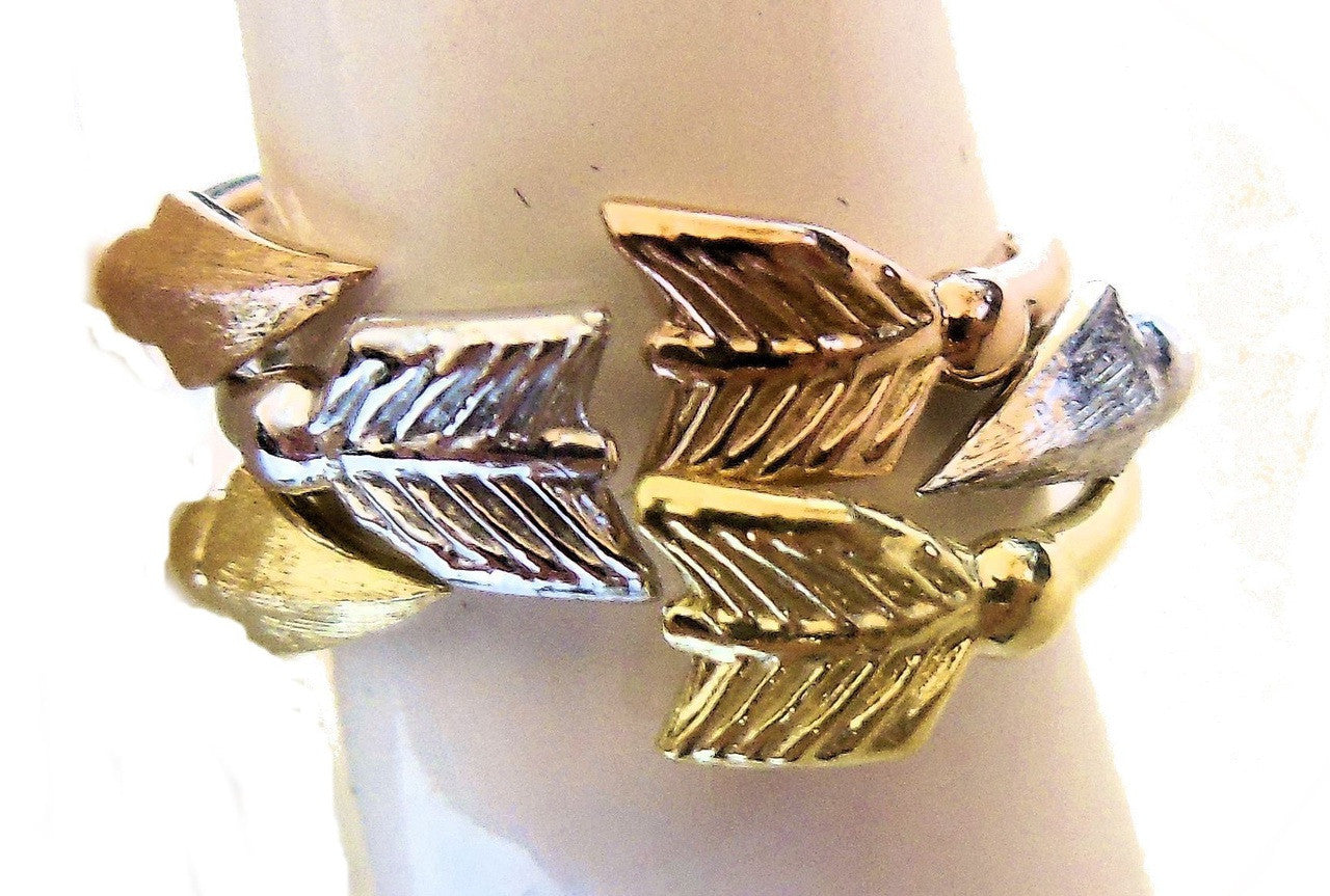 Custom Design: Arrow Stacking Rings - Yellow Gold- 18K