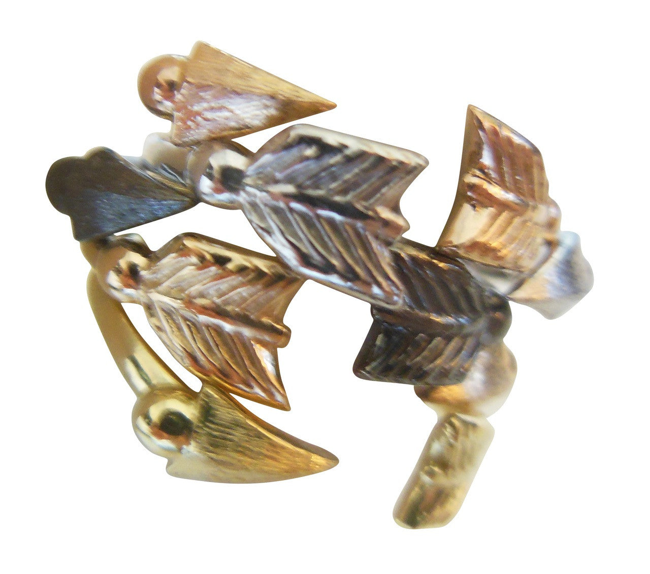 Custom Design: Arrow Stacking Rings - Yellow Gold- 18K