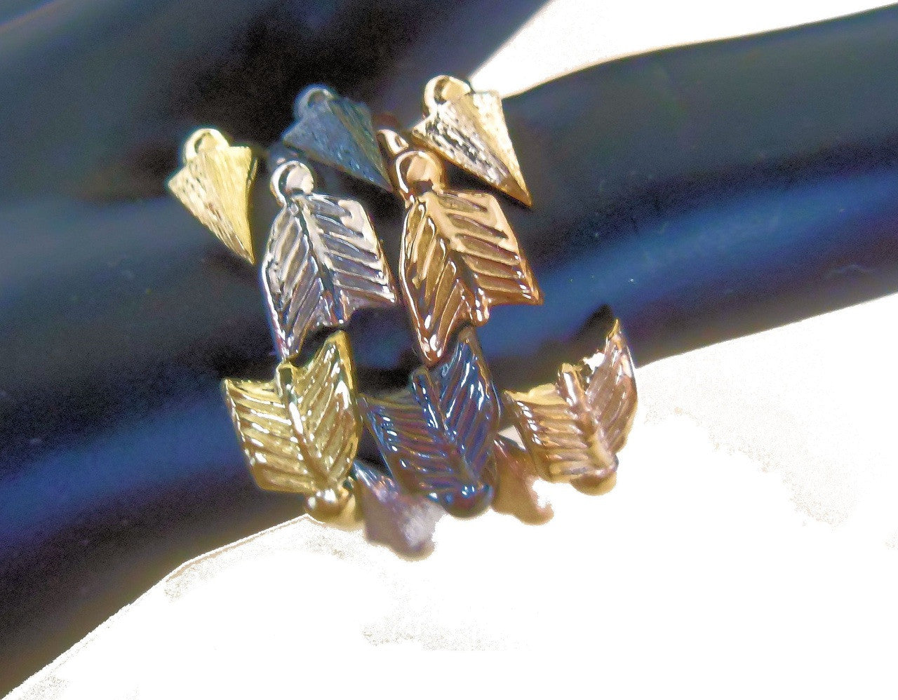 Custom Design: Arrow Stacking Rings - Rose Gold- 18K