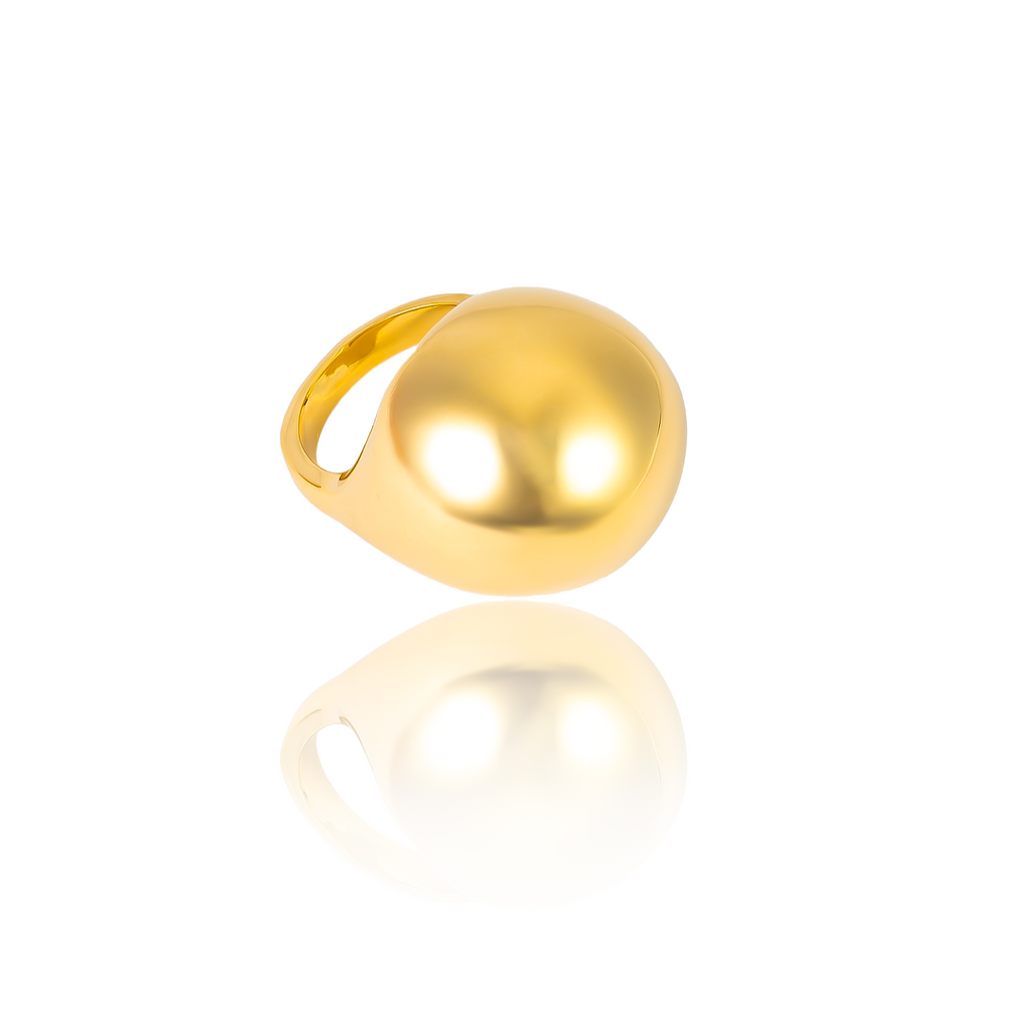 Bold Gold Dome Ring