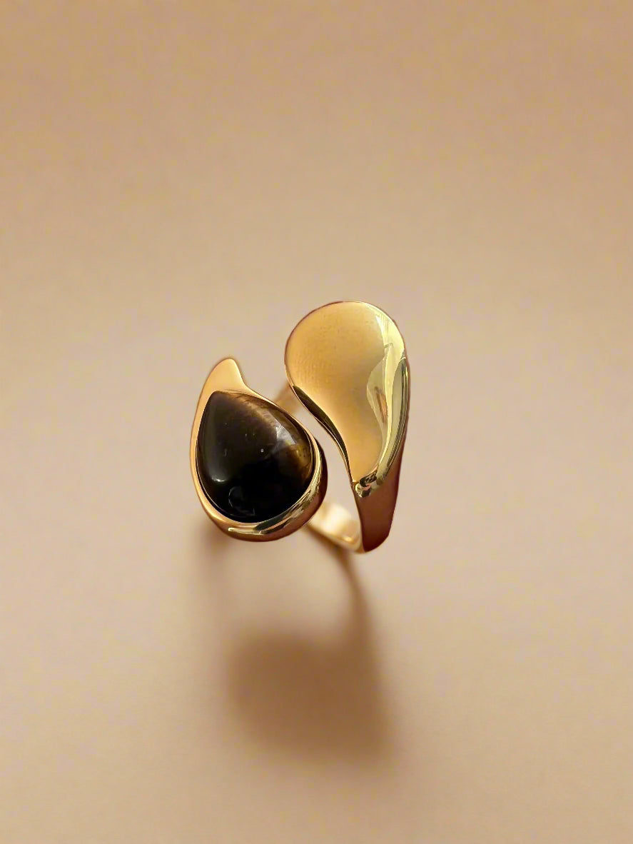 Tiger's Eye Wrap Ring