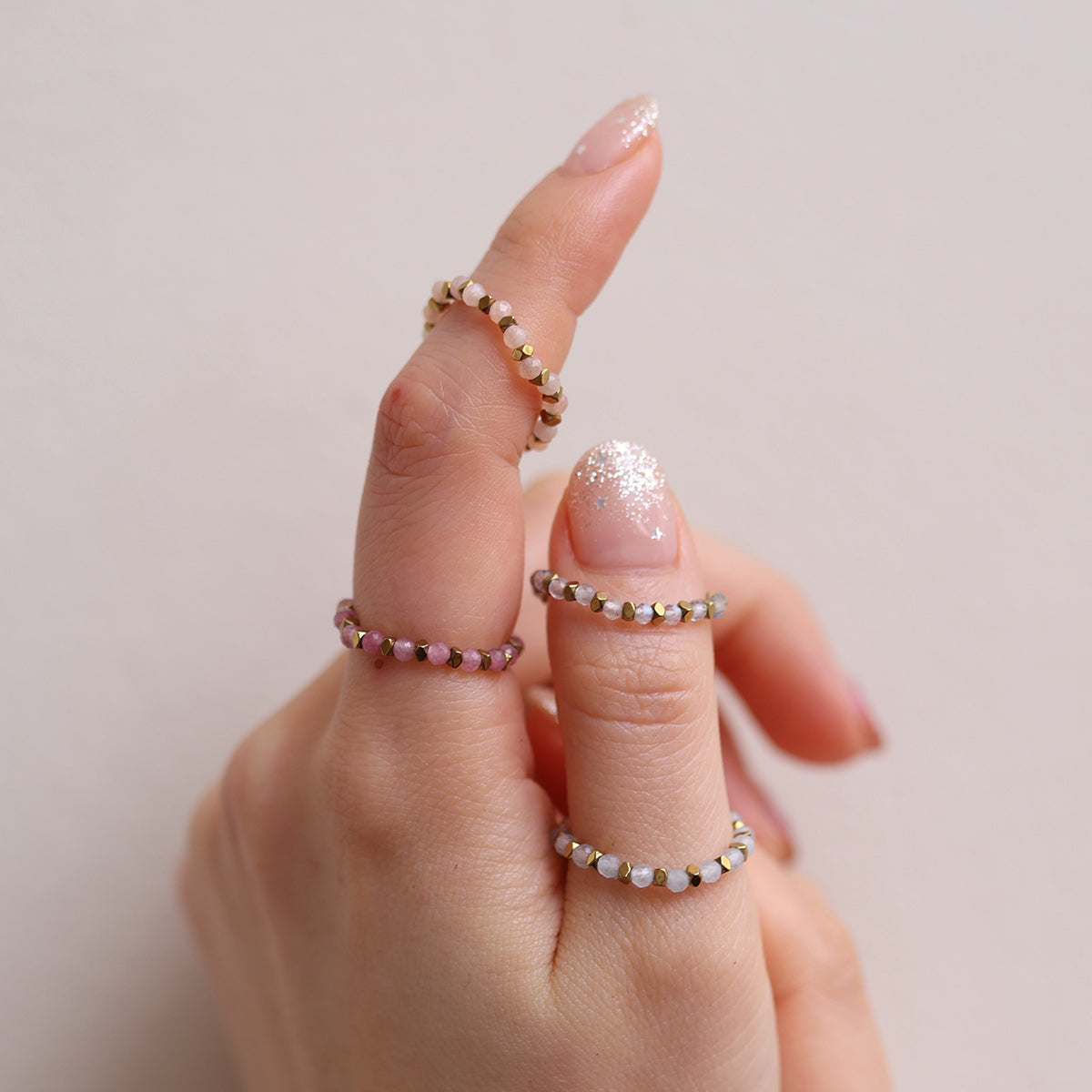 Gemstone Stretchable Ring