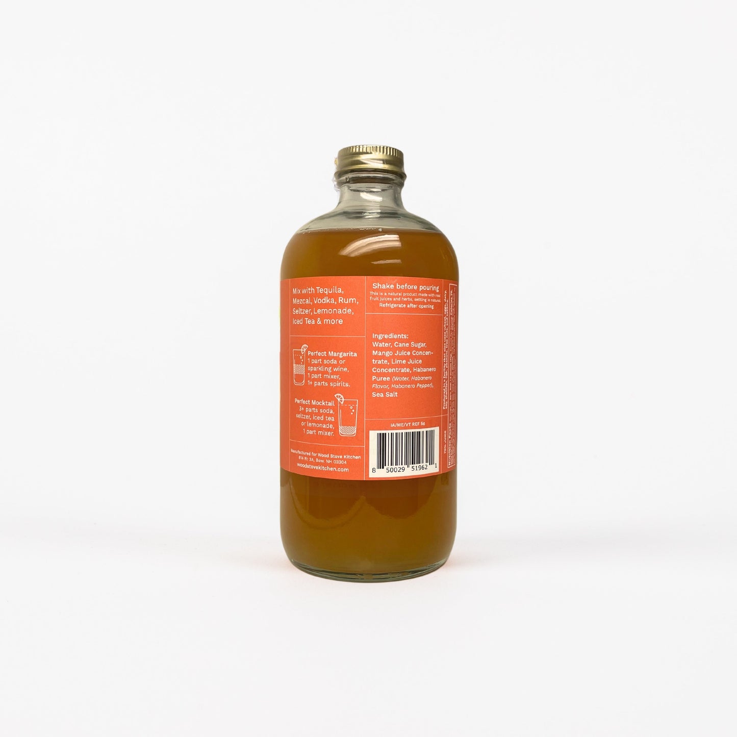 Mango-Habanero Margarita Cocktail & Mocktail Mixer, 16 fl oz-3