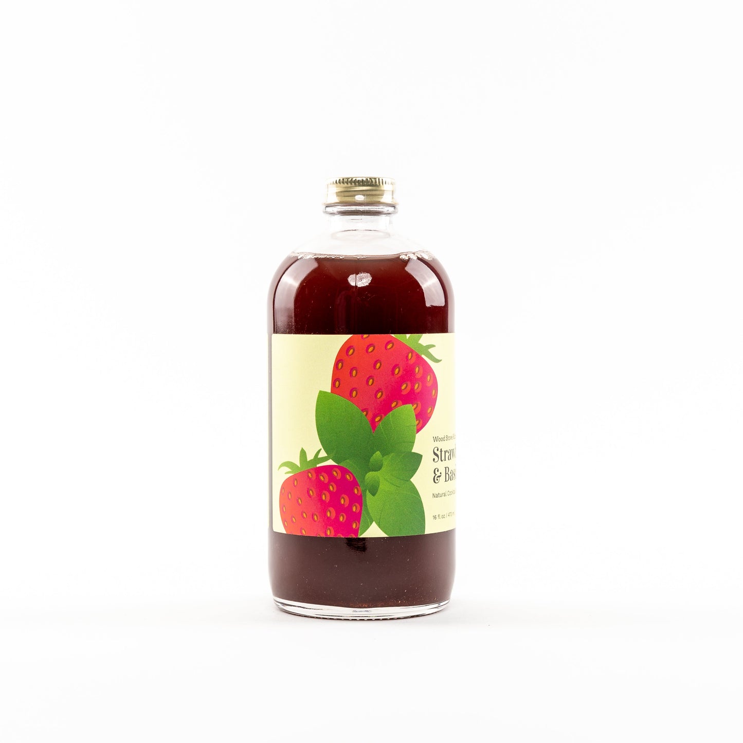 Strawberry & Basil Cocktail-Mocktail Mixer, 16 fl oz-3