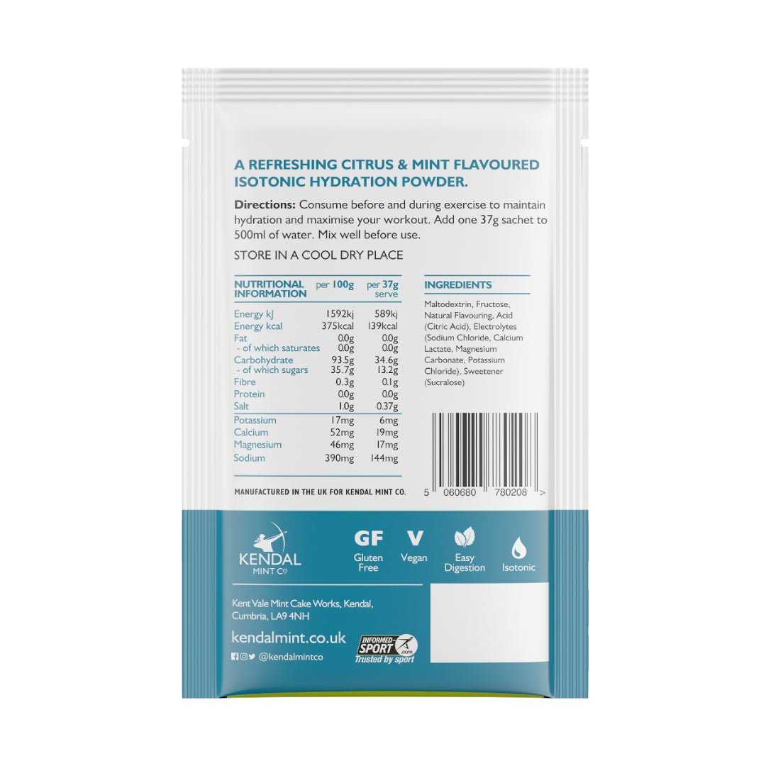 KMC ISO MIX Isotonic Hydration | +Electrolytes | Vegan & Gluten Free | 12 x 37g