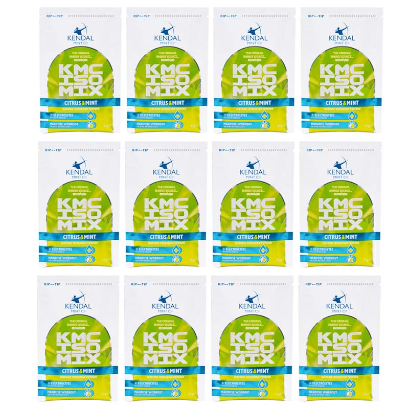 KMC ISO MIX Isotonic Hydration | +Electrolytes | Vegan & Gluten Free | 12 x 37g
