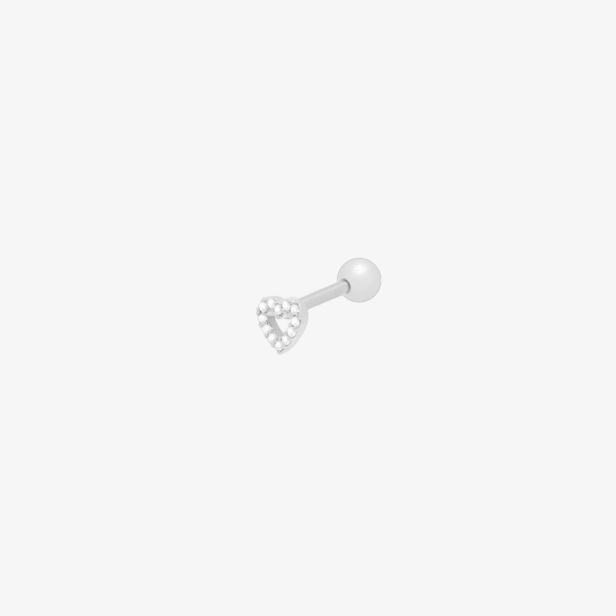 heart cubic piercing