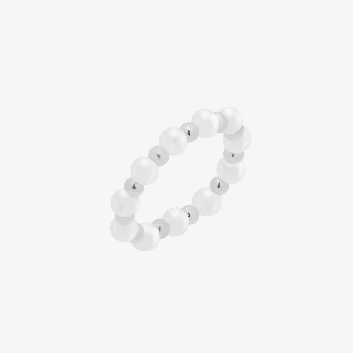 Mother of Pearl stretched ring