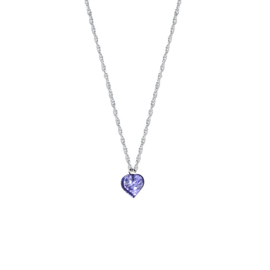Blue Quartz Necklace, Blueberry Quartz Gemstone, Gemstone Pendant Necklace on 925 Sterling Silver