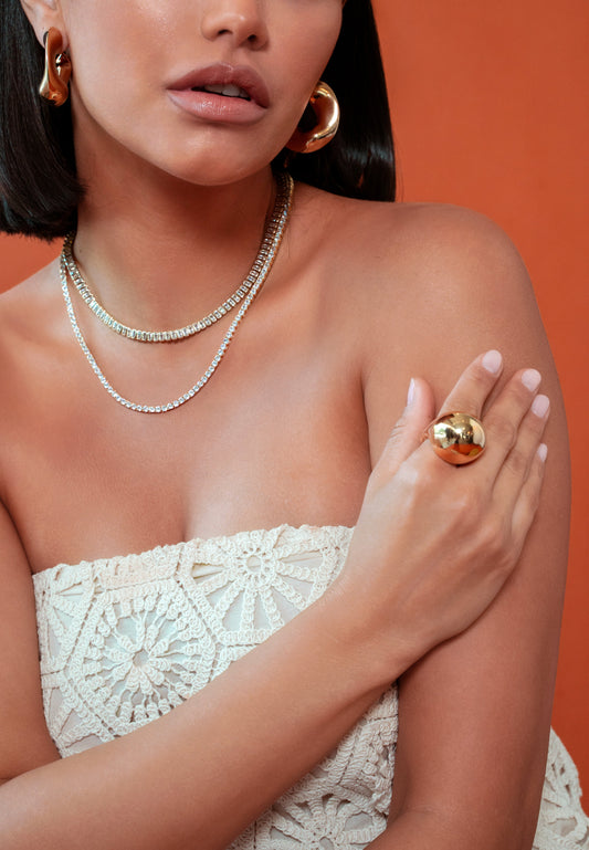 Bold Gold Dome Ring