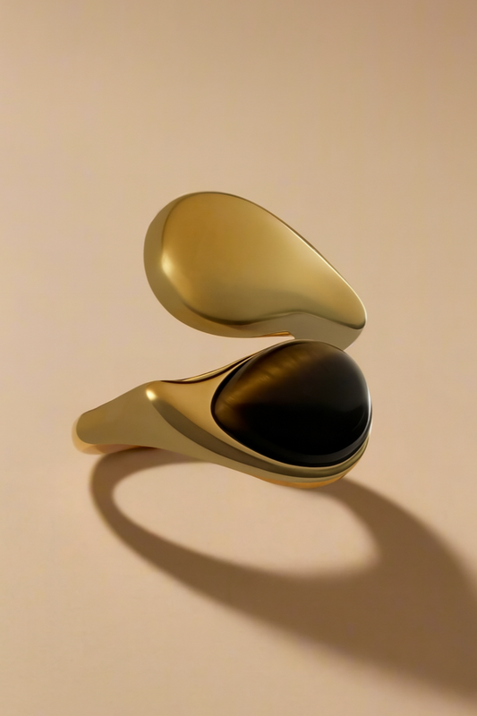 Tiger's Eye Wrap Ring