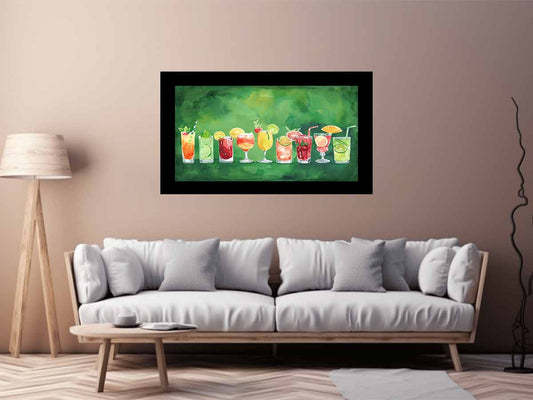 Summar Cocktails Canvas Art Print