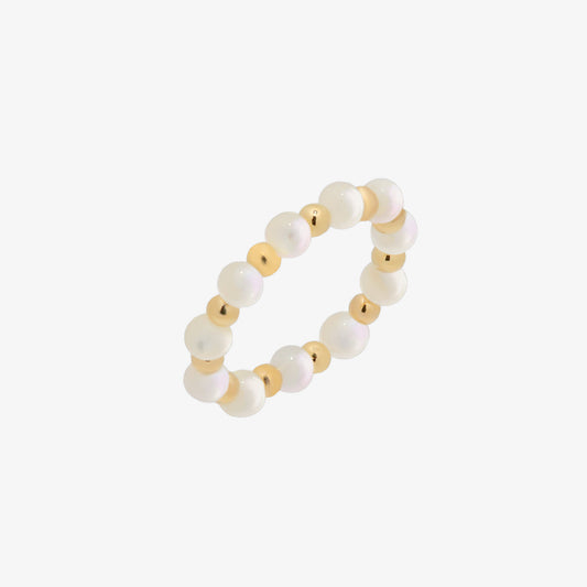 Mother of Pearl stretched ring